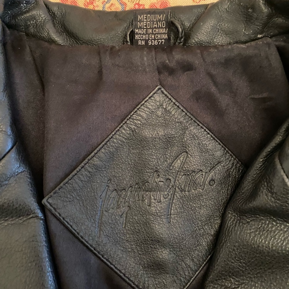 Classic Black Leather Jacket - Picture 2 of 8